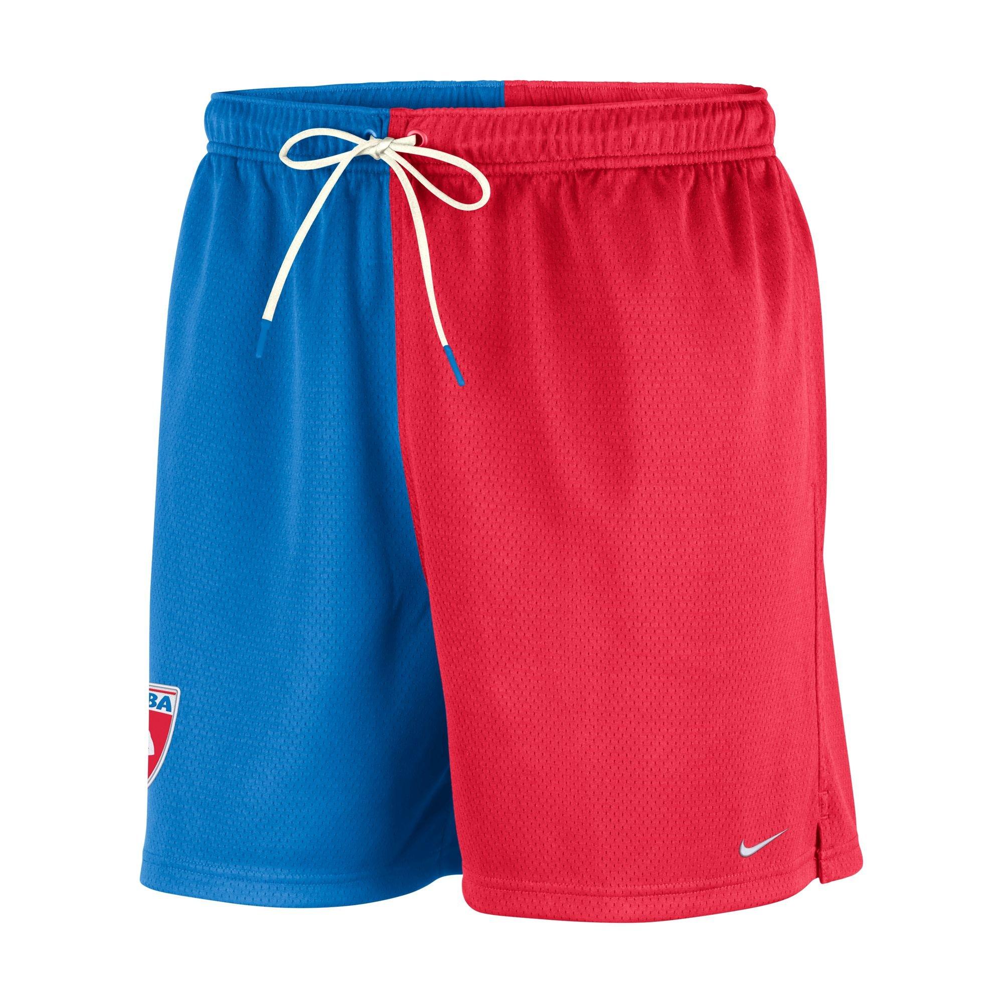 Nike WNBA 30th "Photo Blue/Action Red" Women's Flow Mesh Short - PHOTO BLUE/ACTION RED/SAIL